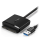 Akcesoria do dysków UGREEN Adapter USB3.0 do dysku 2.5'' / 3.5'' SATA CM257 czarny 6957303865611